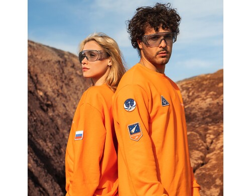 Свитшот унисекс РОСКОСМОС х ONLYTOP orswt_1 оранжевый XS