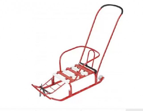 Санки Nika Тимка 5 комфорт детские, цвет алый, Т5К/АЛ2