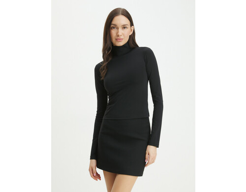 Водолазка женская Maison David MLW24-81 черная 2XS