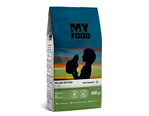 Сухой корм для котят Myfood, с курицей, 500 г