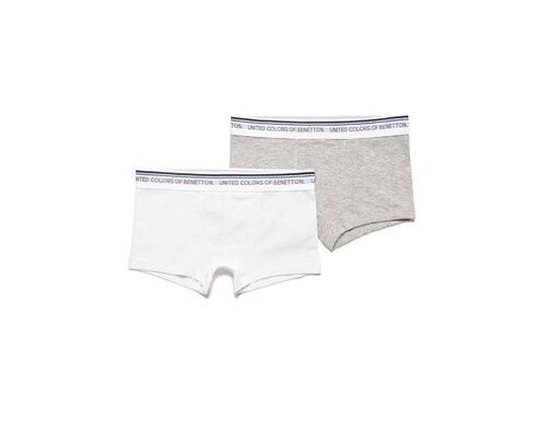 Набор из 2х боксеров для мальчиков Benetton цв. серый р.110