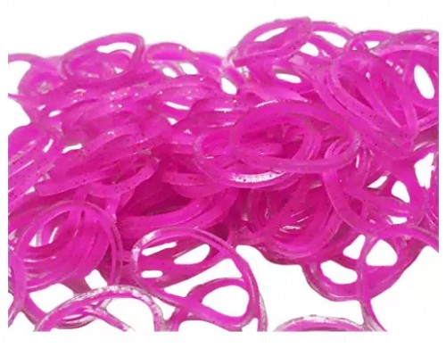 Плетение из резинок Rainbow Loom Леденцы Пастель роз розовые