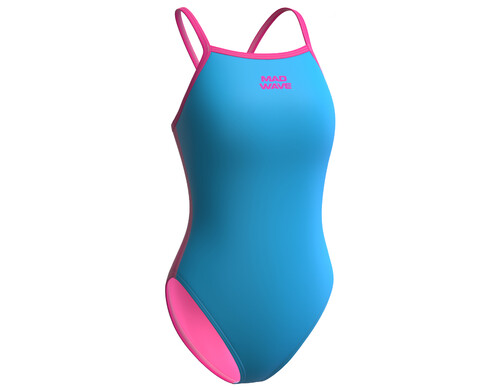 Купальник слитный женский Mad Wave Nera lining Anti-Chlor голубой XXL