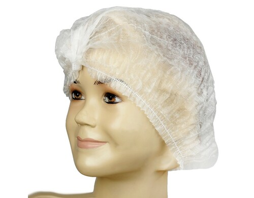 Медицинская шапочка «Шарлотта» плотная, белая, 12 г/м2 (50 шт)