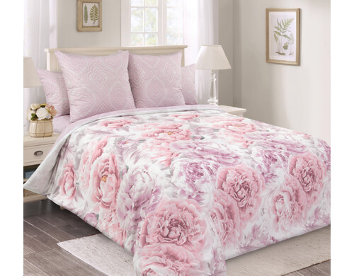 Постельное Белье Рапсодия 2 Беж. 2650ПН на резинке 2-спальное Перкаль хлопок