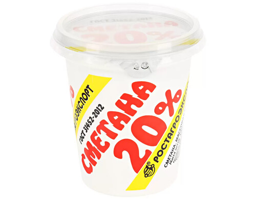 Сметана Ростагроэкспорт 20% 320 г