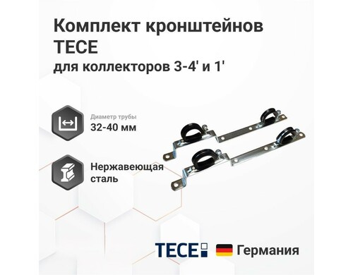 Комплект кронштейнов TECE для коллекторов 3/4' и 1'