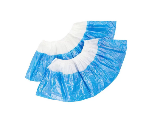 Бахилы Медсервис СУПЕР80 с двойной подошвой 100 пар 200шт плотность 80 мкм р.14-40см 6.5г