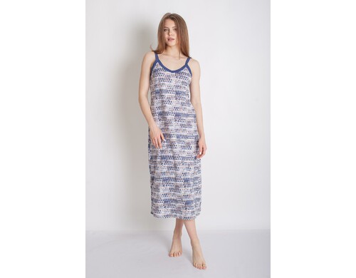 Платье домашнее женское LikaDress 18-1675 синее 48 RU