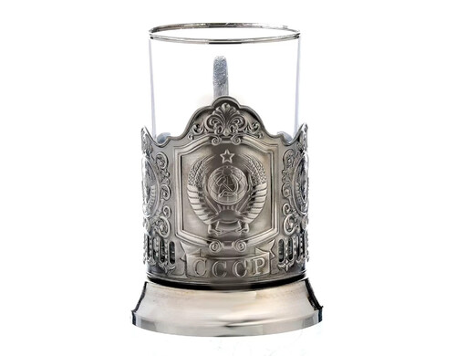 Подстаканник никелированный "Герб СССР"