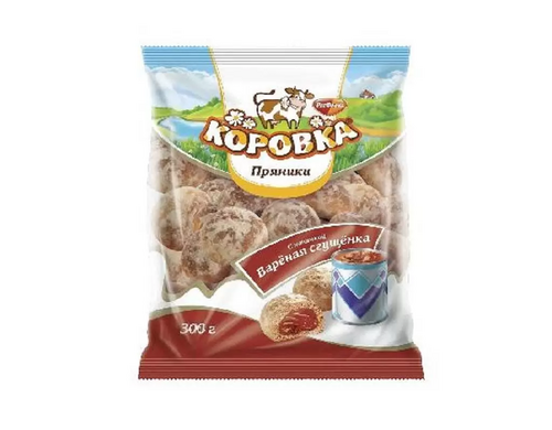 Пряники Рот Фронт Коровка со вкусом вареной сгущенки, 300г, (2шт.)