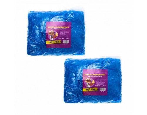 Комплект Бахилы Mr. Fox 14х41 см двойная резинка 100 пар