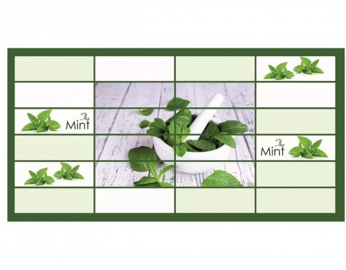 Панель ПВХ Плитка Мята 955х480 мм