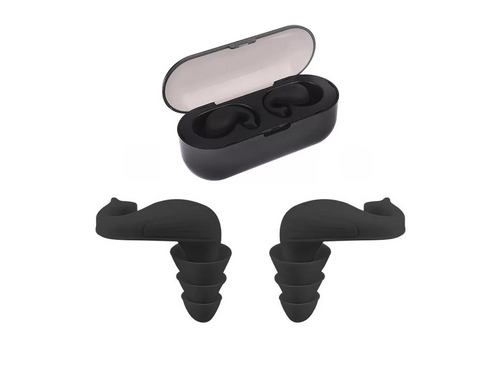 Беруши силиконовые чёрные 3-х мембранные Franzhoff Плавник кита