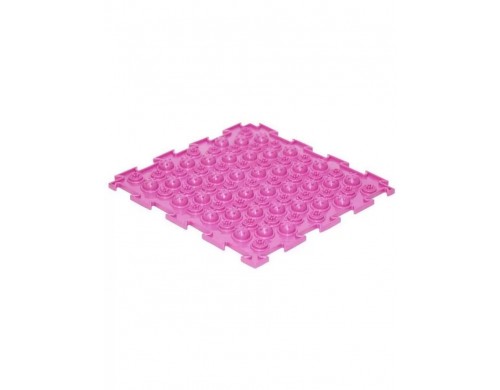 Массажный  развивающий коврик пазл Ортодон Колючки мягкие розовый 1 эл