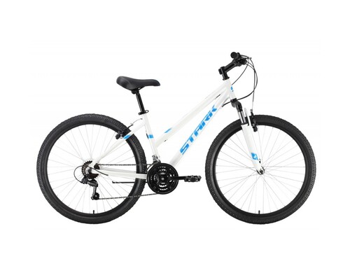 Велосипед Stark Luna 26.1 V 2021 16" белый/голубой