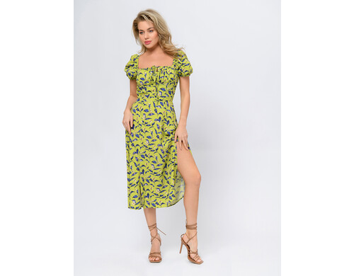 Платье женское 1001dress 102937 зеленое 50