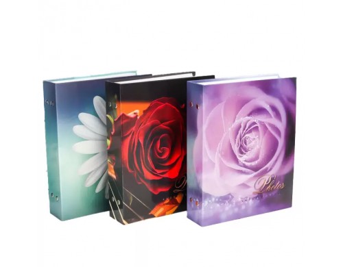 Фотоальбом на 200 фотографий "Цветочная коллекция10" 10x15 см МИКС