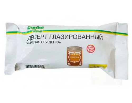 Десерт глазированный «Каждый День» вареная сгущенка ЗМЖ, 40 г