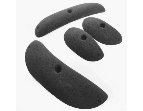 Зацепы для скалодрома JUJAHOLDS камень LinePro черные 4 шт без крепления