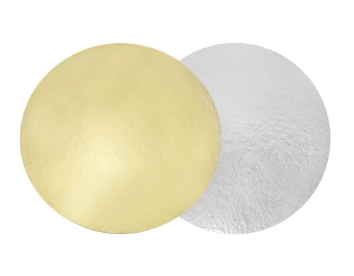 Подложка Pakman круглая 0,8 мм 260 мм золото/серебро