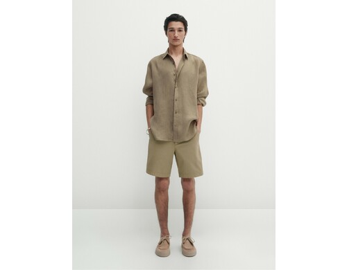 Повседневные шорты мужские Massimo Dutti 2932/032-I2024 бежевые 46 EU