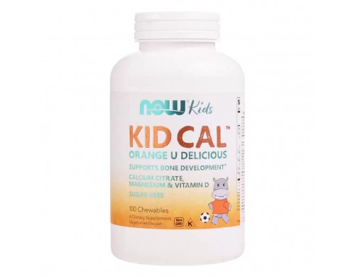 Витаминный комплекс NOW Kid Calcium апельсин таблетки 100 шт.
