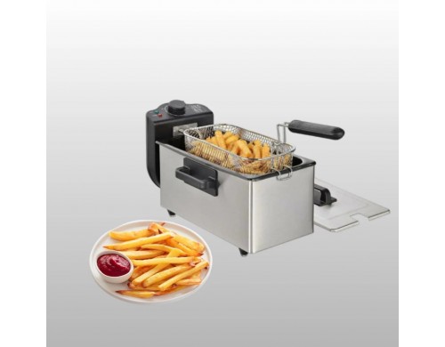 Фритюрница Sokany WJ-801 серебристый; серый; черный