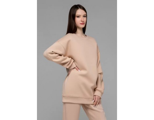 Свитшот женский Магазин Толстовок U-410-XXX-10-32-XX-W бежевый 52 RU