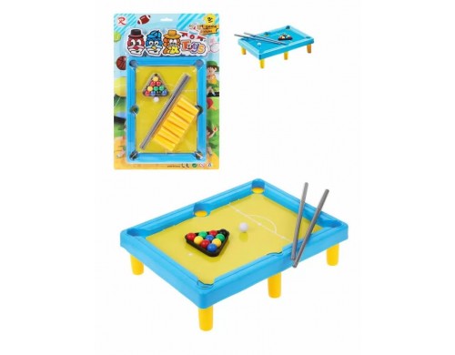 Настольная игра Наша игрушка Бильярд, игровое поле 29х21см, предм. 21шт., 00755