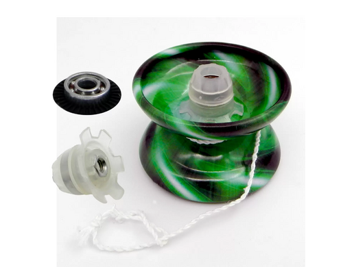 Йо-йо с хабстеками Meryama противоударный из металла Травяной Водоворот I-YM301Cm