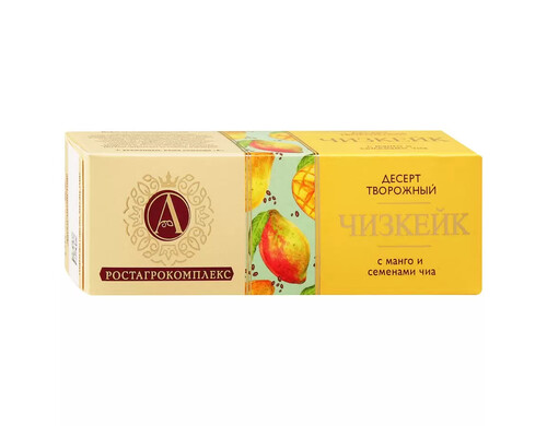 Десерт глазированный А. Ростагрокомплекс Status в шоколаде, с манго и чиа, 45 г