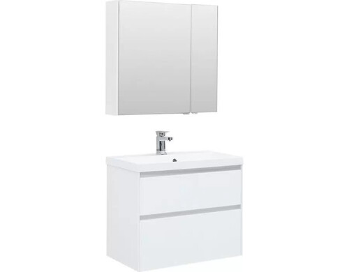Мебель для ванной Aquanet Гласс 80 белый