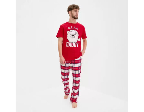 Комплект домашний мужской KAFTAN красный 48