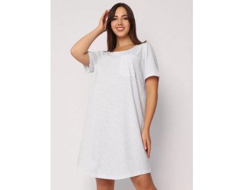 Ночная сорочка женская Fashion Margo СН0064 белая 48 RU
