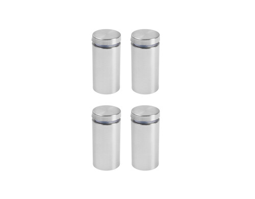 Дистанционный держатель для табличек, 25х50 мм, цвет матовый никель,набор 4 шт.