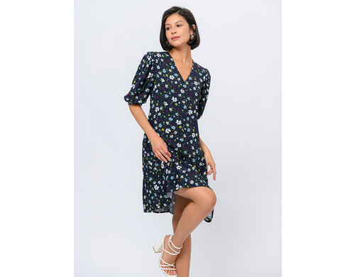 Платье женское 1001dress 103209 синее 44