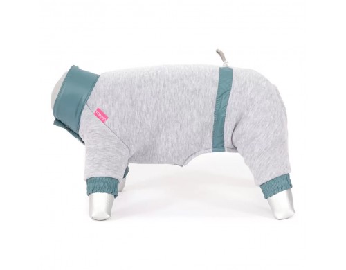 Комбинезон для собак Yoriki Футер с начесом серый р L