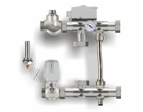Насосно-смесительный узел Tim JH-1038 для систем отопления / Коллектор для теплого пола