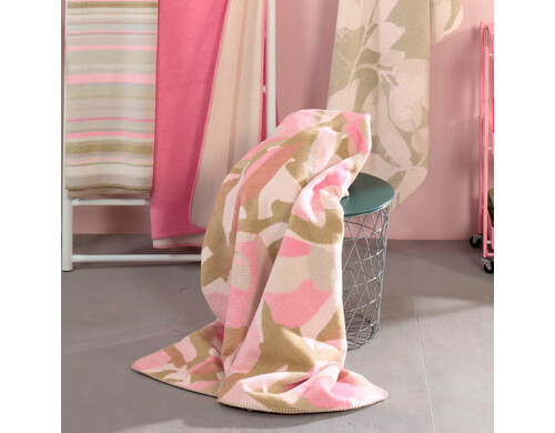 Плед 1,5-спальный Biederlack Trend Collection 2024 Floral Secret