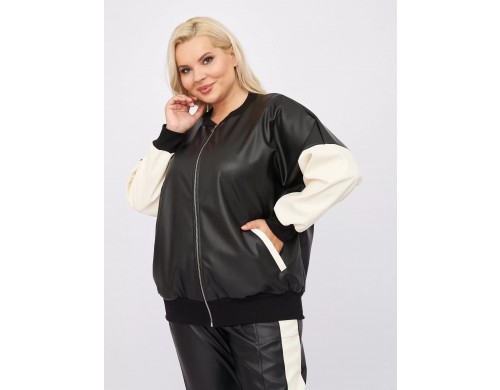 Кожаная куртка женская ZORY ZGA00409BLS01 черная 68 RU