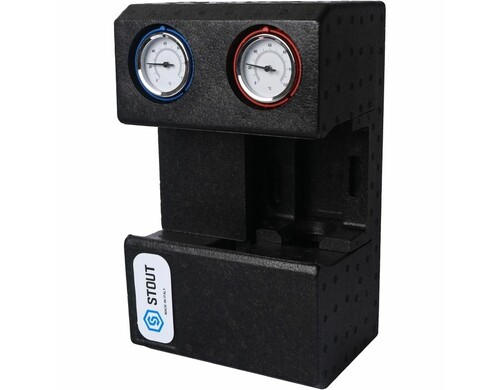 Насосная группа STOUT с прямым контуром 3/4" без насоса в теплоизоляции SDG-0001-002001