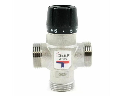 Термостатический смесительный клапан 1" НР 20-43С KV 2,5 ZSm.412.254306 TIM