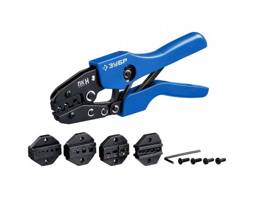 Пресс-клещи ЗУБР 5 матриц, для кабельных наконечников, 45455