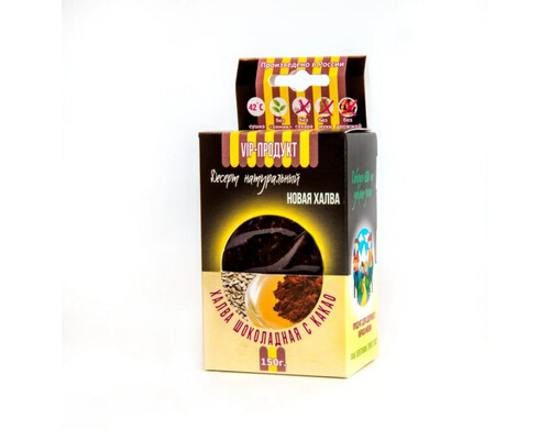 Халва-батончик Био-Кухня Да! Добрая еДа Шоколадная с какао без сахара 150 г