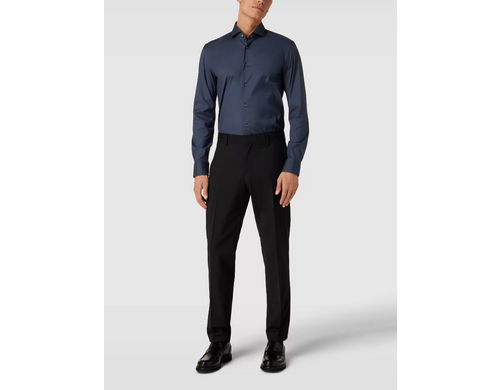 Рубашка мужская BOSS 1657376 синяя 42 доставка из-за рубежа