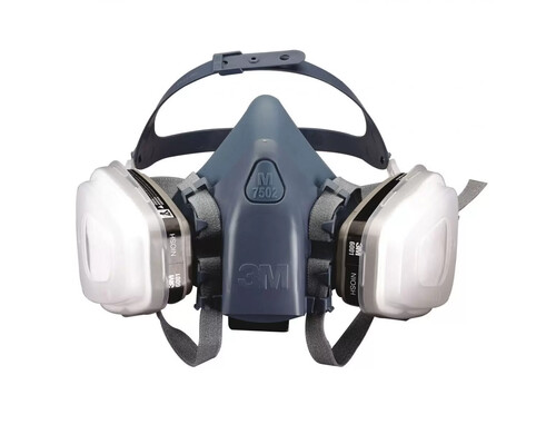 Респиратор 3М 7502 в полном комплекте с фильтром 6001 арт 37082