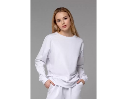 Свитшот женский Магазин Толстовок W-170-XXX-10-20-XX-W белый 46 RU