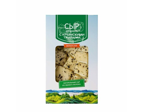 Сыр полутвердый Долина Легенд с крымской мятой 50% 120 г