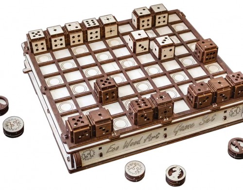 Конструктор деревянный 3D EWA Eco Wood Art Gameset Игровой набор 620 деталей